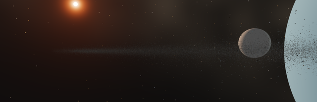 Library hero: the sun, ice ring, moon and planet with no logo.
